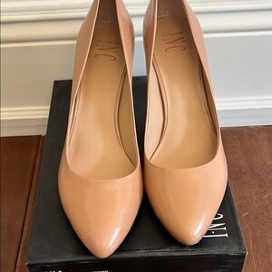Macys INC International Concepts Women's Nude Tan Camel Beige  Heels Size 10